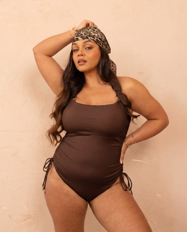 Alcudia Sculpt One-piece - Chocolate