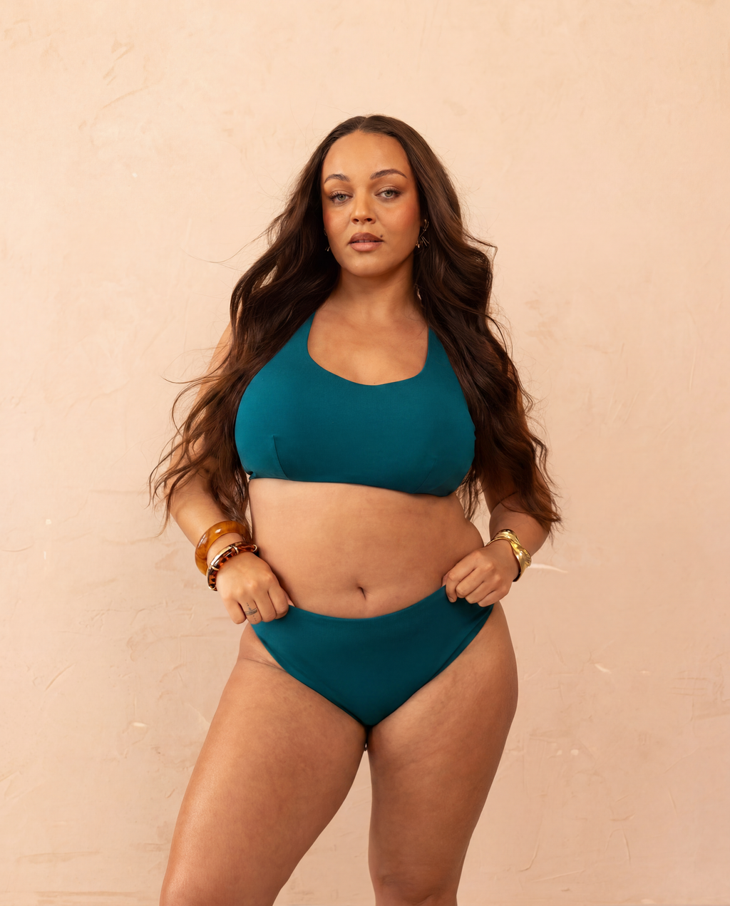 High Leg Brief Bottom - Deep Sea