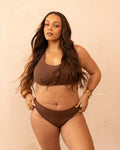 Dassia Sculpt Fuller Bust Bra Top - Chocolate