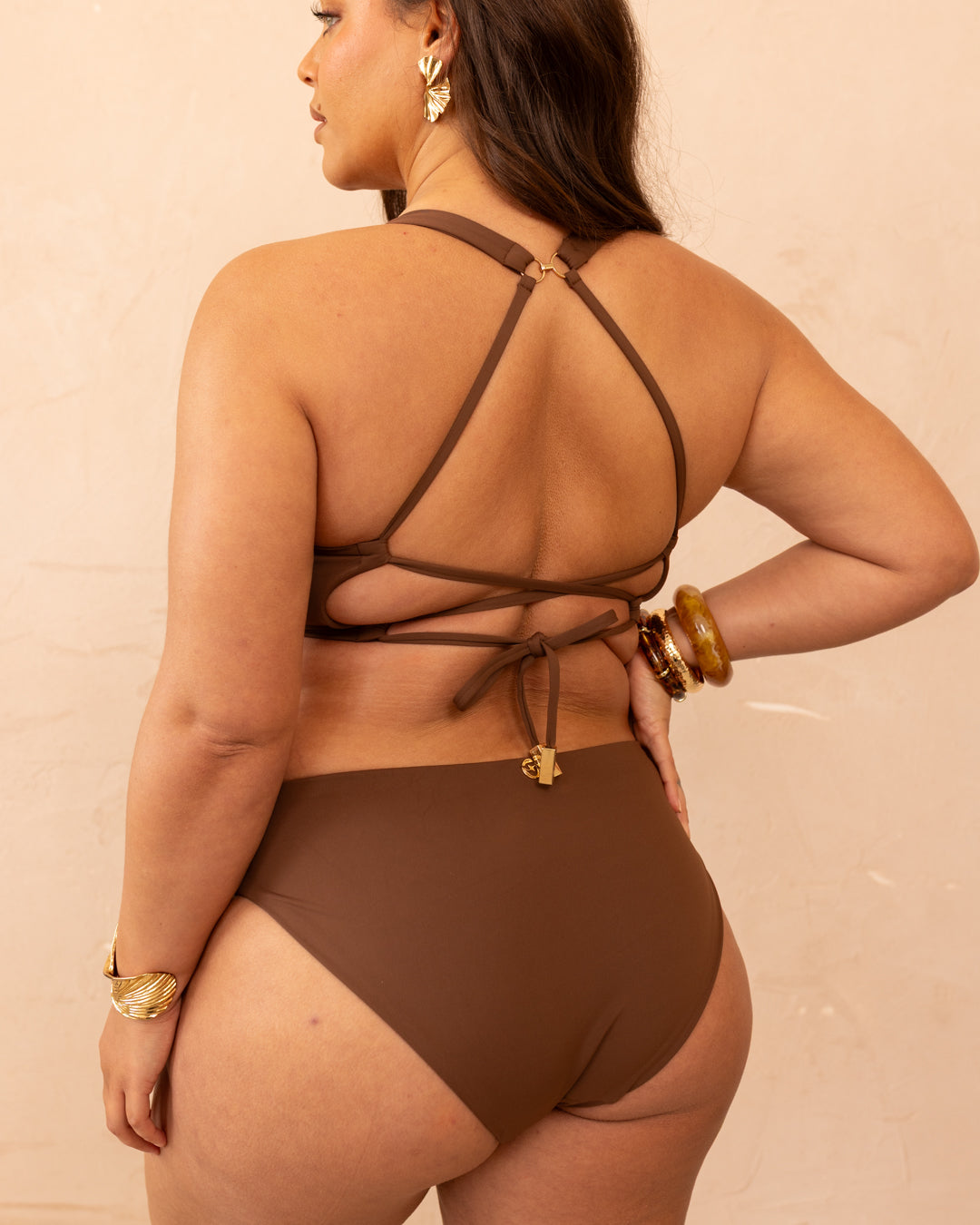Dassia Sculpt Fuller Bust Bra Top - Chocolate