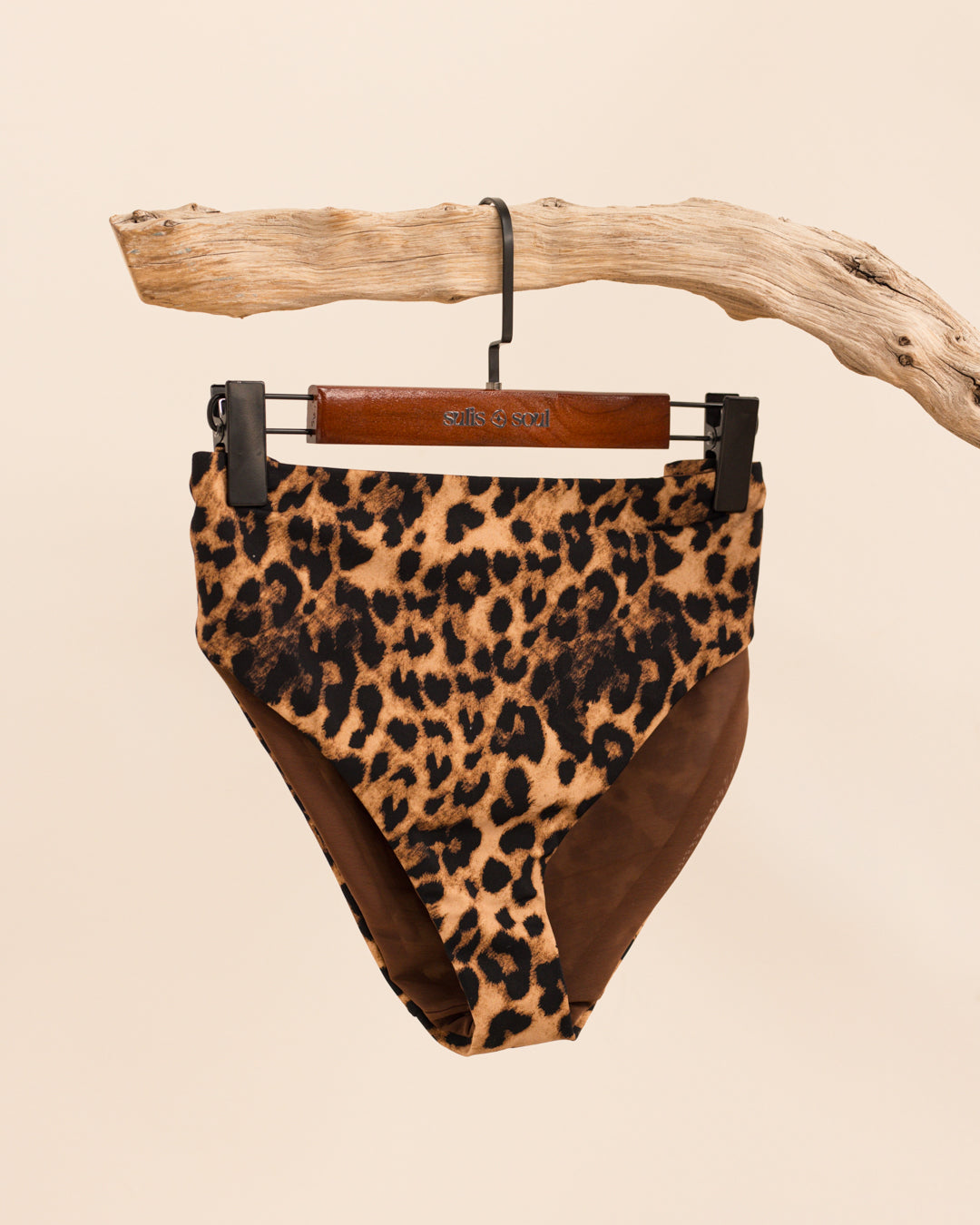High Leg Brief Bottom - Leopard Print