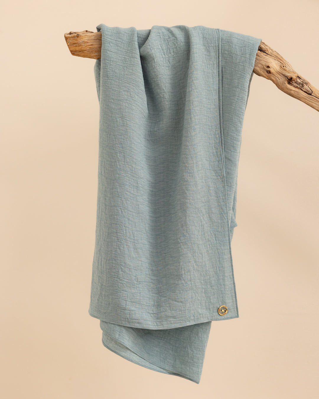 Crinkle Wave Luxe Sarong Cover up - Ice Blue